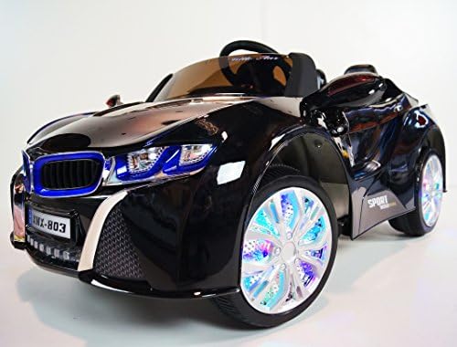 BMW style NEW Sports kid`s electric car: Musical, big, bright, fashionable, fast, loud! Ride on sport car driving for boys and girls from 2 years! DRIVING SPEED (5.5 kmh) on RC+ BATTERY:12V7AH