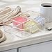 mDesign Plastic Kitchen Pantry, Cabinet, Countertop Organizer Storage Station with 6 Compartments for Coffee, Tea, Sugar Packets, Sweeteners, Creamers, Drink Pods, Packets - Clear