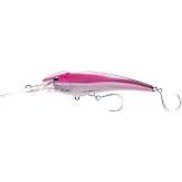 Nomad Design DTX Minnow with Patented Autotune System - Distressed Baitfish Swimming Action, BKK Diablo