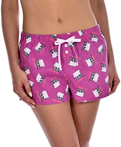 GaryM Women's Printed Flannel Pajama Shorts Mad Mondays/Happy Fridays Medium