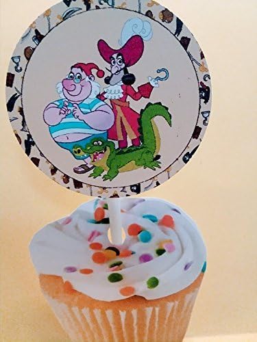 Pirate/Peter Pan Theme Cupcake Picks/Toppers