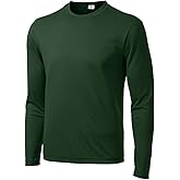 Men's Long Sleeve Moisture Wicking Athletic Shirts, Dry Fit Long Sleeve UV Protection Shirts Men for Workout, Running, Hiking