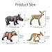 TOYMANY 12PCS Zoo Animal Figurines, High Emulational Detailed Baby Animals Figures, Easter Eggs Education Birthday Gift Christmas Toy Set for Kids Children