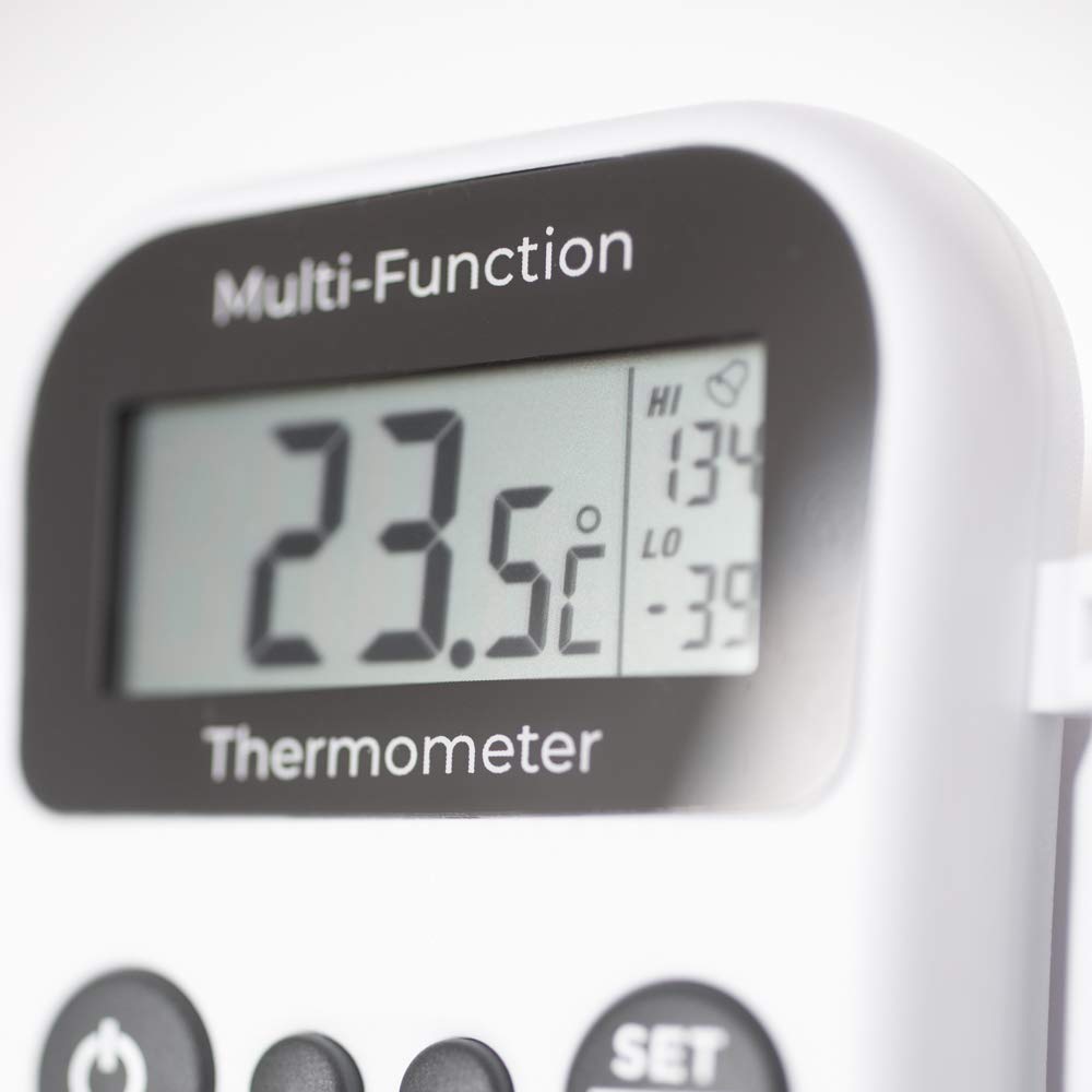 Multi-function digital catering thermometer with probe, White - Image 3