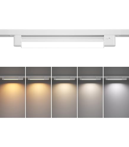 Aisilan Adjustable H-Type Track Lighting Head – 15W LED Spotlight, 3000K, CRI 97, 794 Lumens, Flicker-Free, Black Finish For Gallery, Kitchen & Living Room