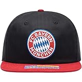 Fan Ink Bayern Munich 'Swingman' Adjustable Snapback Soccer Hat/Cap | Black/Red