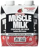 Cytosport Genuine Muscle Milk Protein Shakes 8 Count (Two 4 Packs) 11 oz Bottles (Strawberries 'N Crème)