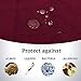 H.VERSAILTEX Reversible Loveseat Couch Cover for 2 Cushion Couch Loveseat Slipcover Loveseat Cover for Dogs Water Resistant Furniture Protector with Elastic Strap(Loveseat, Red/Tan)