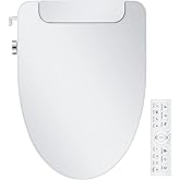 IYTATA Electric Bidet Toilet Seat, Elongated, Warm Water with Air Dryer, Heated Seat and Slow Close Lid, Front and Rear Wash, LED Nightlight, Wireless Remote, White, 101
