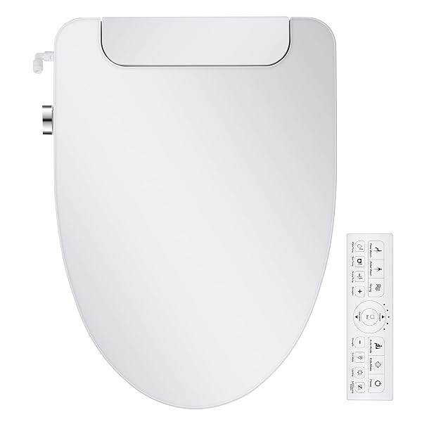 IYTATA ELECTRIC BIDET TOILET SEAT, ELONGATED, WARM WATER...