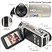 Camera Camcorders, Besteker HD 1080P 24 MP 16X Digital Zoom Video Camcorder with LCD and 270 Degree Rotation Screen (312P-Gold)