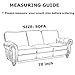 JIATER Improved Non-Slip Pet Dog Sofa Slipcovers Living Room Couch Covers Furniture Protectors (Wine Red, Sofa)