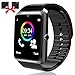 Bluetooth Smart Watch - Smartwatch for Android Phones with SIM Card Slot Camera, Fitness Watch with Sleep Monitor, Pedometer Watch for Men Women Kids Compatible iPhone Samsung LG Huawei HTC Smartphone
