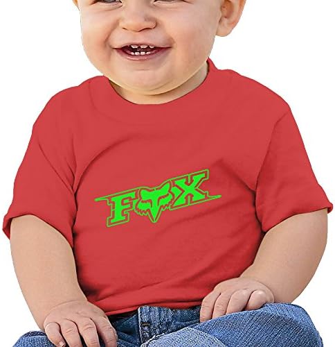 ALIIXUN2 Unisex Baby's / Toddler / Infant Fox Racing Logo Cotton Short Sleeve T Shirts