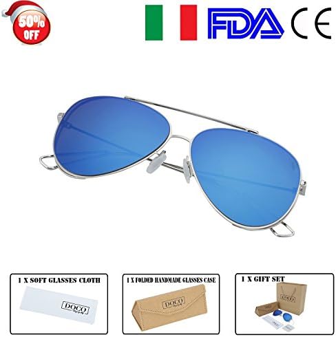 ITDOCO Premium Full Mirrored Oversized Aviator Sunglasses for Holiday
