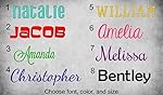 Name or Word Decal - Personalized - Solid and Glitter Colors