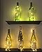 Pack of 6 LED Moon Starry Lights with 20 Fairy Micro LEDs on 7 feet Copper Coated Copper Wire, 2 x CR2032 Battery Power(Included), for DIY Wedding Centerpiece or Table Decorations (Warm White)