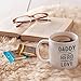 MAUAG Unique Dad Coffee Mug, Daddy A Son's First Hero, A Daughter's First Love Best Father's Day Gifts Cup, White 11 Oz