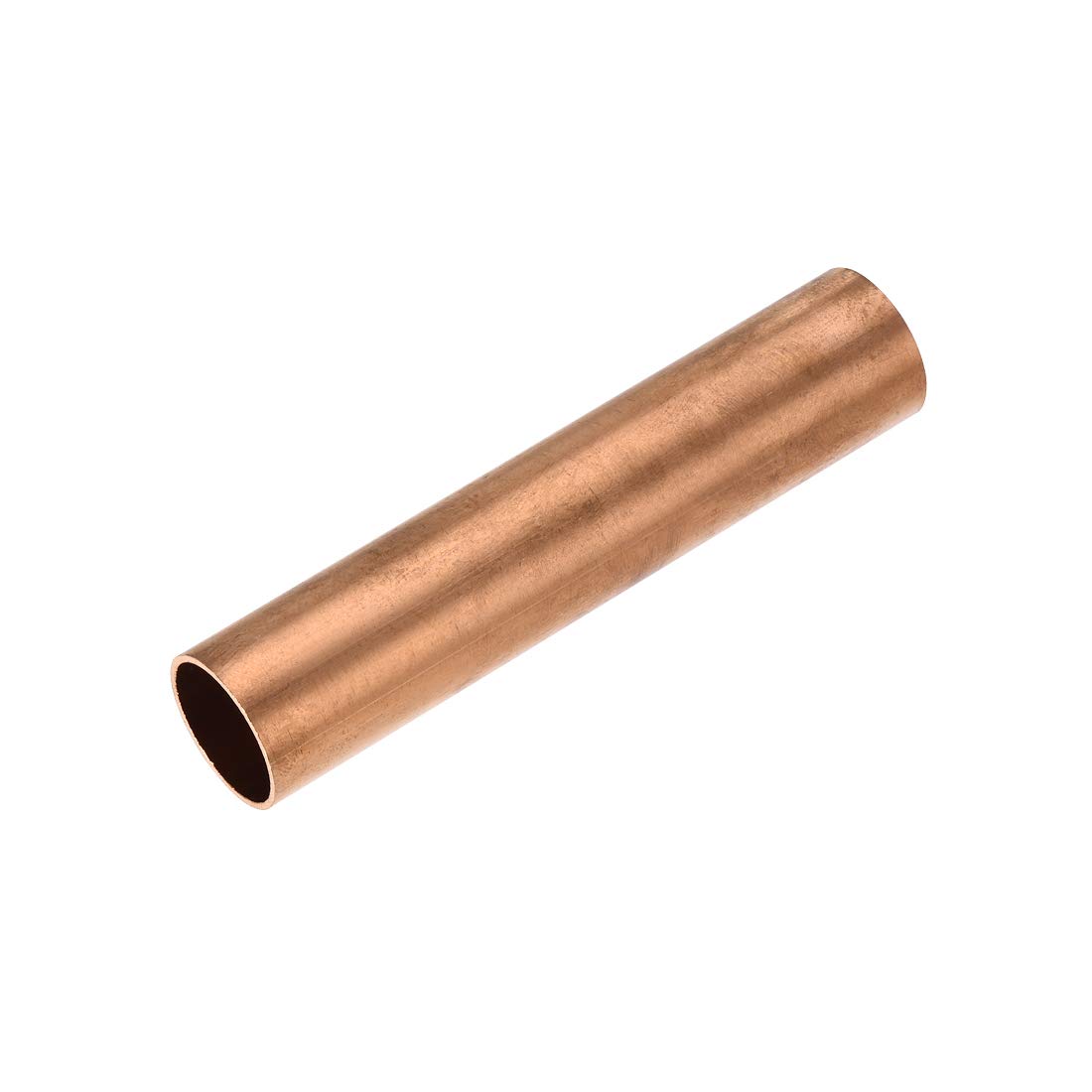 sourcing map Copper Round Tube, 21mm OD 1mm Wall Thickness 100mm Length Straight Pipe Tubing