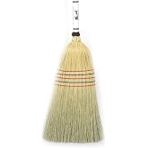 Lehman's Amish-Made Barn Broom - Large Authentic Corn Straw Broom with Hardwood Handle, Natural, 57 inches
