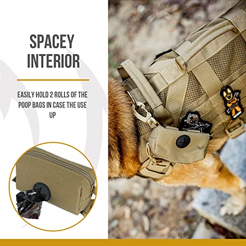 Doggy Poop Bag Holder Zipper Dog Waste Bag Pouch Leash