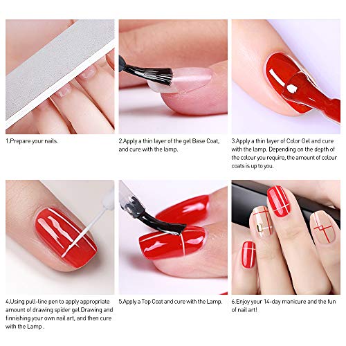 Azurebeauty Gel Nail Polish Starter Kit With 24w Uv Led