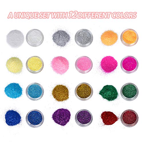 HOMEIDOL Silicone Resin Mold, Round Stair Mold with Stir Sticks, Stirring Spoon, Silicone Mat and 12 Color Powder, DIY Planter Pot Mold, Pen Holder Mold for Succulent Plants, Flowers Craft Art