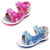 Disney Frozen Elsa Anna Girls Lighted Sport Sandals Shoes