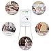 White Board Easel Stand Magnetic Whiteboard Flipchart Tripod Easel Height Adjustable Dry Erase Board with 1 Eraser, 3 Markers, 6 Magnets, 36x24 Inch (White)