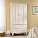 Sauder Harbor View Armoire, Antiqued White finish