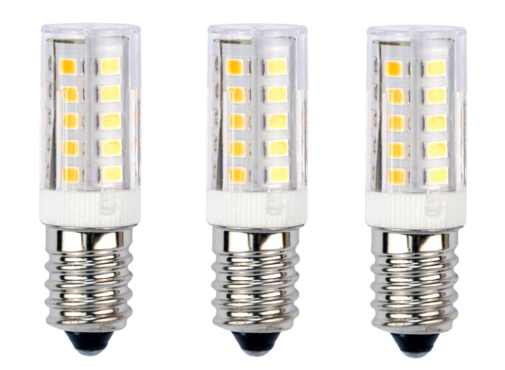 Clearwave Health E14 LED Light Bulb 5W 3 Pack. 50W Halogen Equivalent Energy Saving, 600LM, Warm White. for Cooker Hood, Salt Lamp. Non Dimmable. Small Edison Screw.