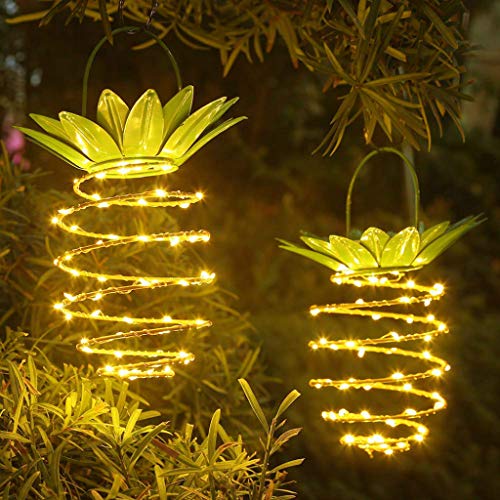 Beautiful solar LED pineapple outdoor lights!