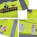 GOGO 9 Pockets High Visibility Zipper Front Safety Vest With Reflective Strips, Meets ANSI Standards