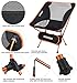 MARCHWAY Ultralight Folding Camping Chair, Portable Compact for Outdoor Camp, Travel, Beach, Picnic, Festival, Hiking, Lightweight Backpacking