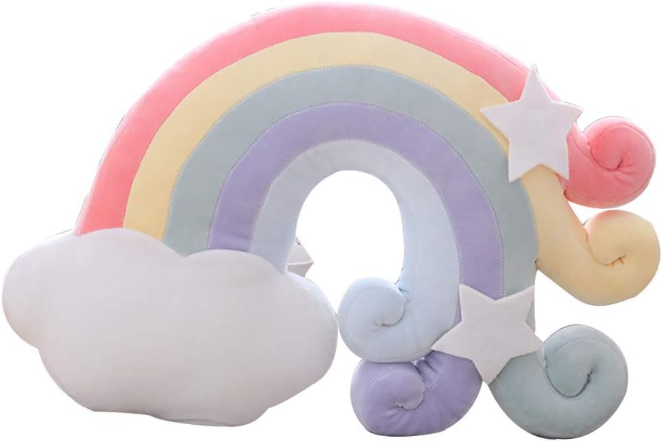 misslight Multi-Style Soft Moon Plush Pillow Cute Star Stuffed Toy Christmas Gift for Kids/Couples/Elder