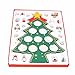 ZEONKIT German Style 11inch Wooden DIY Christmas Tree for Desk Tabletop with Small Decorative Accessories (red)