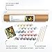 Ledgebay DIY Paint by Numbers Kit for Adults Unframed Canvas: Beginner to Advanced Paint by Numbers Kit Kits Include Acrylic Paint Set 4 Brushes & Tabletop Easel (Moonlight Bay 16