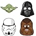 Star Wars Birthday Party Masks ft. Yoda, Chewbacca, Darth Vader and Storm Trooper, 8 ct (3 Pack)