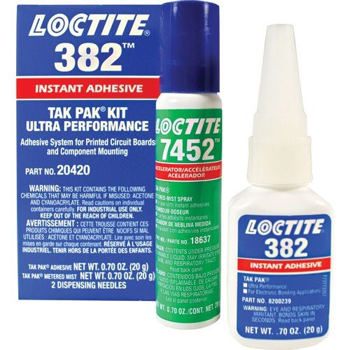 Loctite 20420 382 Tak Pak Instant Adhesive, 20 Gram Kit