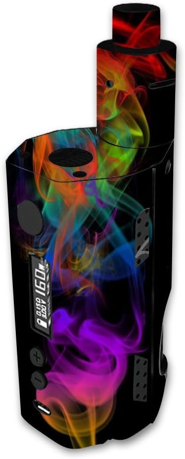 Decal Sticker Skin WRAP Multi Colored Spiral Threads Smoke Mist Vapor Vape Wisps Curls Fire Printed Design for Kangertech Dripbox 160
