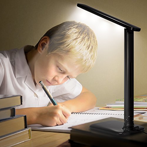 image for LED Desk Lamp, TopElek Eye-caring Folding Table Lamps, Dimmable Office