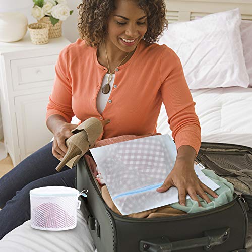 Plusmart Mesh Laundry Bags,Durable,Laundry Bag for delicates,Blouse,Stocking,Bra,Sweaters,5 Pack