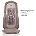 HoMedics, Quad Shiatsu Pro Massage Cushion with Heat, Zone Control (Targeted Spot, Full, Lower & Upper Back), 3 Massage Styles (Percussion, Kneading & Rolling), Remote & Integrated Strapping System