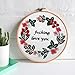 Artilife Embroidery Starter Kit for Adult Cross Stitch Kit Stamped Embroidery with Pattern for Kids Craft Embroidery Hoops Floss Thread Needles