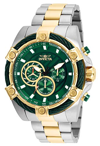 Invicta Men's Bolt Quartz Watch with Stainless Steel Strap, Two Tone, 26 (Model: 25519)