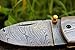 DKC Knives (20 5/18) DKC-43 WHITE THUMB Damascus Steel Folding Pocket Knife 3.5