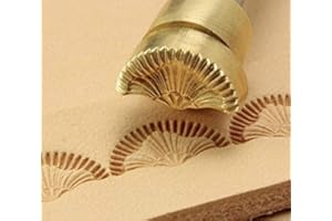 DandS ltd Leather Stamp Tool, Geometric, Professional Steel Craft Tool for Leatherworking, Embossing, Carving & Stamping Leather Projects, Belts & DIY Projects Compatible with Mallet #177