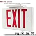 TORCHSTAR Red LED Exit Sign Emergency Light, Ceiling/Side/Back Mount, AC 120V/277V, Recharged Battery Included, Single/Double Face, UL-Listed, for Apartments, Hotels, Schools
