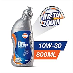 GULF PRIDE SCOOTER SAE 10W-30 – Superior performance 4-stroke engine oil for scooters [800 ML] – Pack of 1