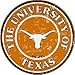 Texas Longhorns 12 Inch Embossed Metal Nostalgia Circular Sign